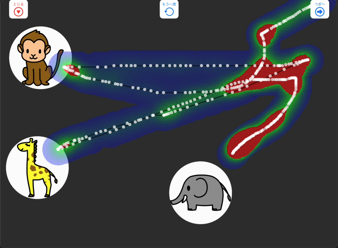 ヒートマップ表示